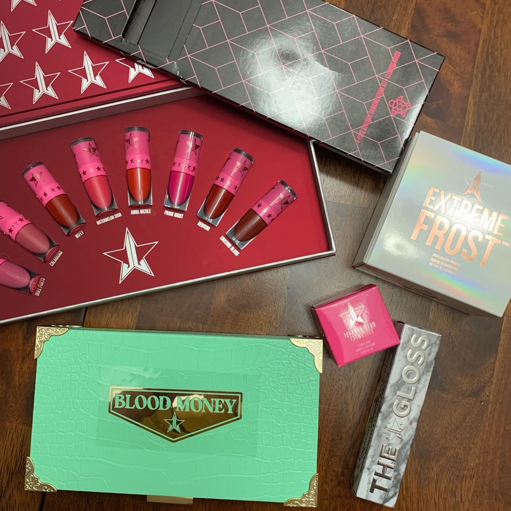 Jeffree Star Velour Lip, Palette, & Straws Bundle